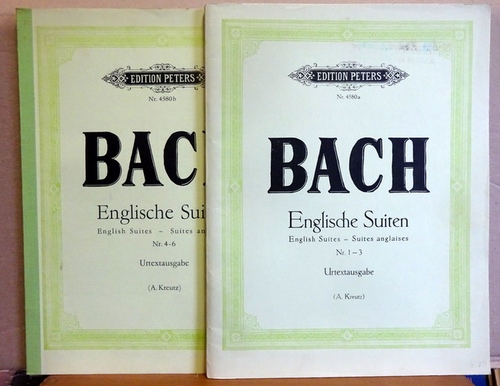 Bach, Johann Sebastian  Englische Suiten - Suites anglaises - English Suites Nr.1-3 + 4-6 Urtextausgabe (A. Kreuz) 