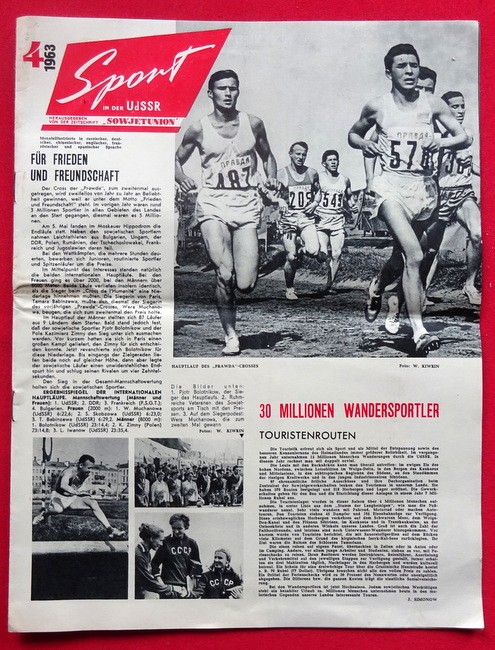 Redaktionskollegium  Sport in der UDSSR Nr. 4/1963 (Monatsillustrierte) 