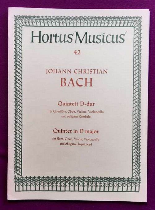 Bach, Johann Christian  Quintett D-dur für Querflöte, Oboe, Violine, Violoncello und obligates Cembalo (Quintet in D major) 