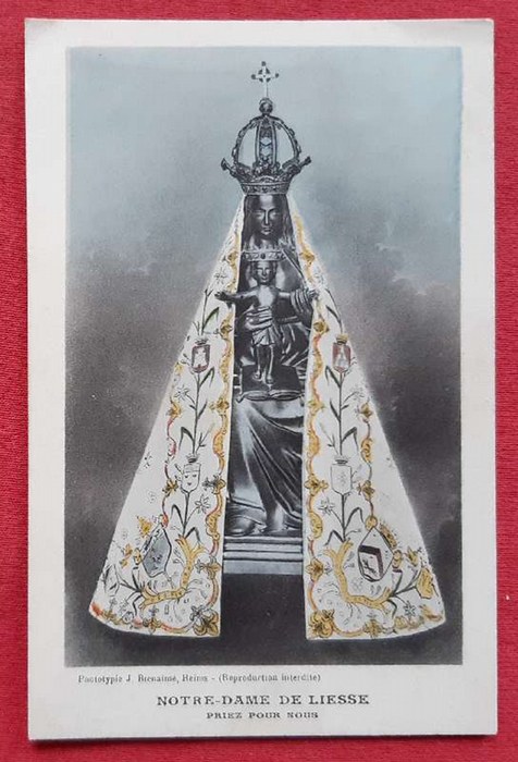   Ansichtskarte AK Notre-Dame de Liesse (Statue) Priez pour Nous 