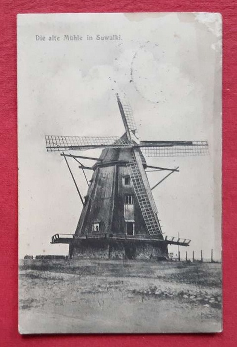  Ansichtskarte AK Die alte Mühle in Suwalki (auch Suwalken, Sudauen, Suvalkai) (Stempel Geprüft Überwachungsstelle Konstanz XIV. Armee) 