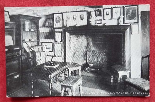   Ansichtskarte AK Chalfont St. Giles. Interior Milton's Cottage 