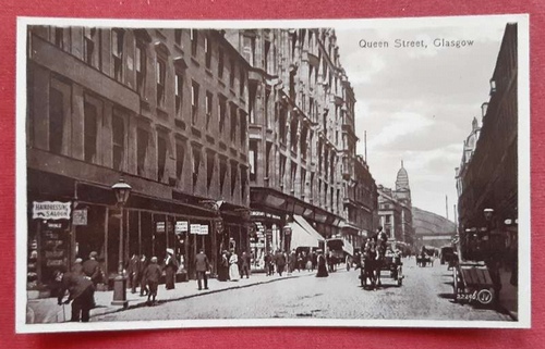   Ansichtskarte AK Glasgow. Queen Street 