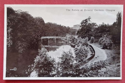   Ansichtskarte AK Glasgow. The Kelvin at Botanic Gardens 