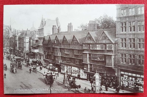   Ansichtskarte AK London, Old Houses. Staple Inn Holborn 