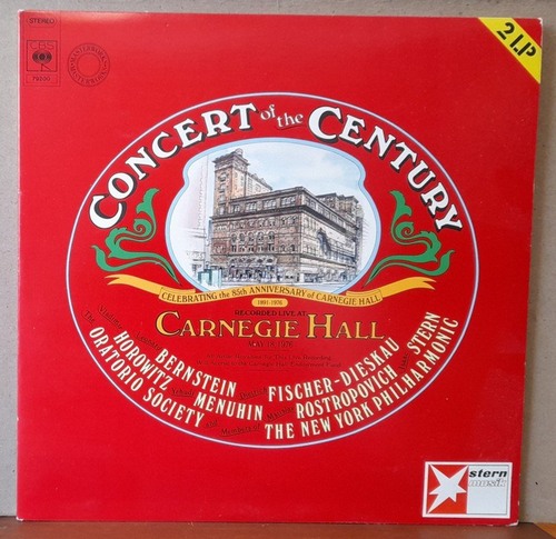 VA  Concert of the Century. Celebrating the 85th Anniversary of Carnegie Hall 1891-1976 (Recorded Live at Carnegie Hall May 18, 1976) 