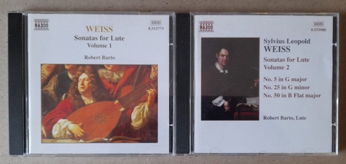 Weiss, Sylvius Leopold  Sonatas for Lute (Laute / Luth) Vol. 1 + 2 (Robert Barto) 