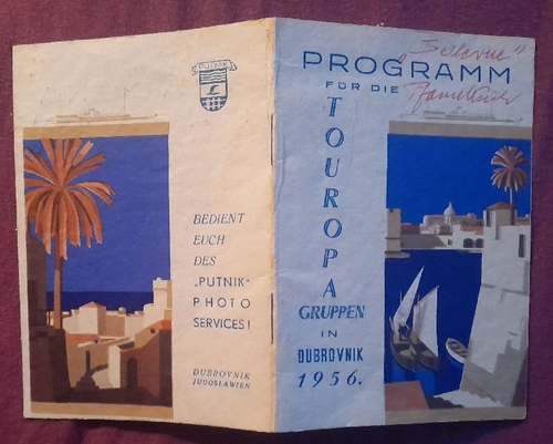 Touropa  Programm für die Touropa Gruppen in Dubrovnik 1956 