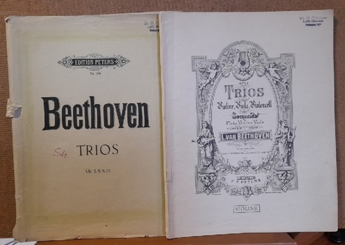 Beethoven, Ludwig van  Trios für Violine, Viola, Violoncell und Serenade für Flöte, Violine, Viola (Neue Ausgabe von Carl Herrmann und Paul Grümmer) 