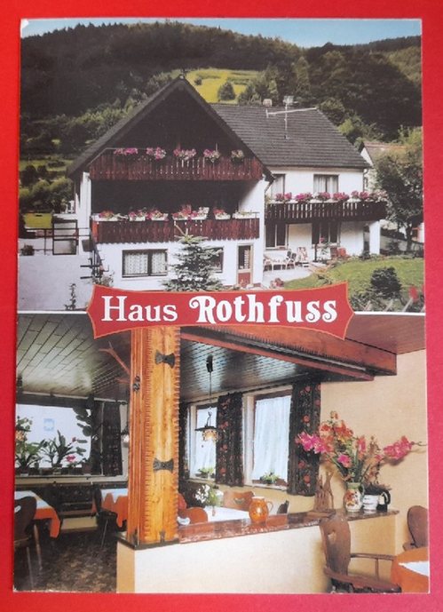   Ansichtskarte AK Haus Rothfuss (Pension) Bad Herrenalb, Bernbacher Str. 19 