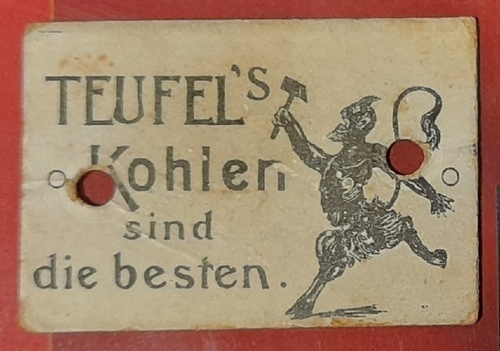 Teufel  Werbekarte / Werbemarke "Teufel's Kohlen sind die besten 