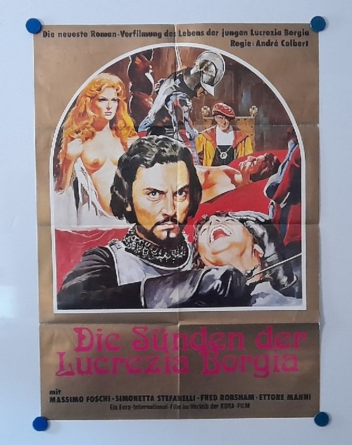 Stefanelli, Simonetta  Orig.-Filmplakat Die Sünden der Lucrezia Borgia 