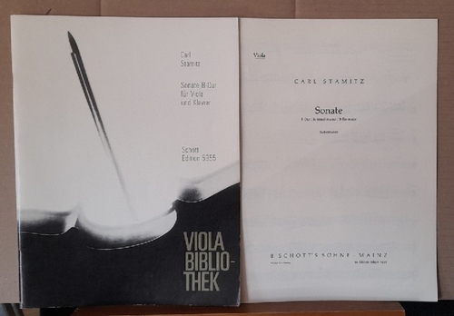 Stamitz, Carl (Karl)  Sonate B-Dur für Viola und Klavier (Lebermann) 