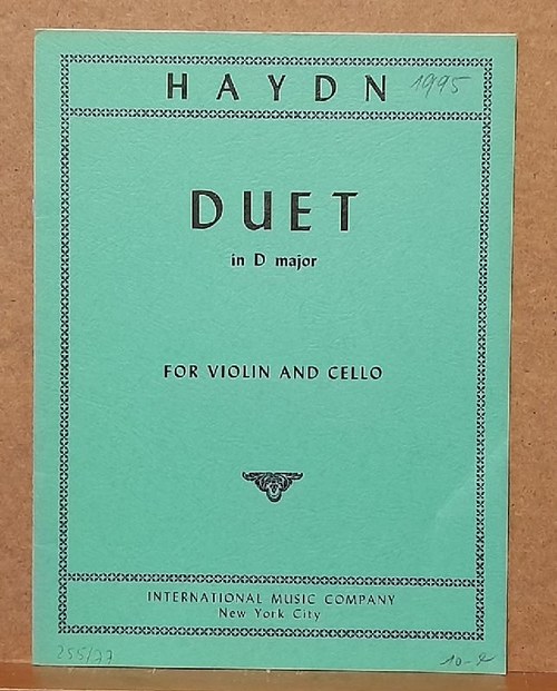 Haydn, Joseph  Duet in D major for Violin and Cello 