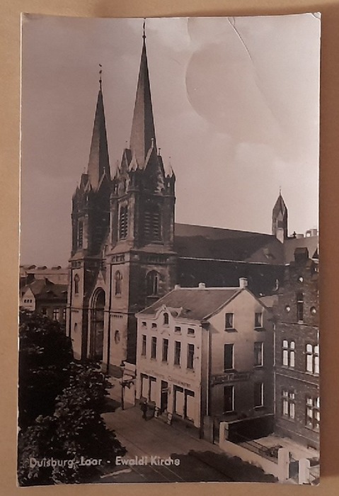   Ansichtskarte AK Duisburg-Laar. Ewaldi Kirche (Feldpost mit Stempel Duisburg-Ruhrort 1v. 29.4.1942 gelaufen nach Schwäbisch Gmünd an Fritz Eichinger beim 4./B.E.B.5) 