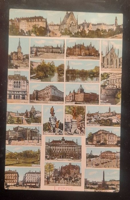   Ansichtskarte AK Leipzig. Mehrbildkarte mit 23 Ansichten 