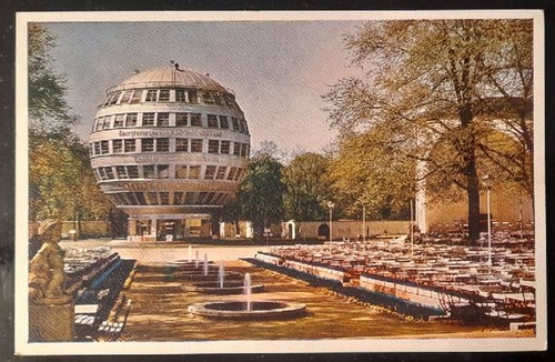   Ansichtskarte AK Dresden. Reichsgartenschau 1936. Konzertgarten mit Kugelhaus 