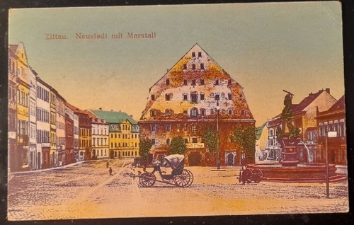   Ansichtskarte AK Zittau (Neustadt mit Marstall) 