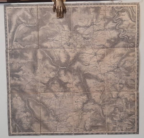 Wertheim  Topographische Karte vom Grossherzogthum Baden Nr. 4 Section Wertheim (Maßstab 1:50.000) 