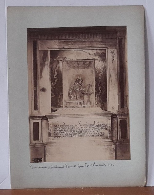   Orig. Fotografie RAVENNA Grabmal Dantes Opus Petri Lombardi 1482 