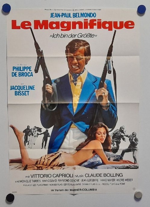 De Brocca, Philippe (Regie)  Orig.-Filmplakat LE MAGNIFIQUE. Ich bin der Größe (u.a. mit Jean-Paul Belmondo, Vittorio Caprioli, Monique Tarbes...) 