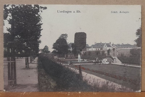   Ansichtskarte AK Uerdingen. Städtische Anlagen (Stempel Uerdingen) 