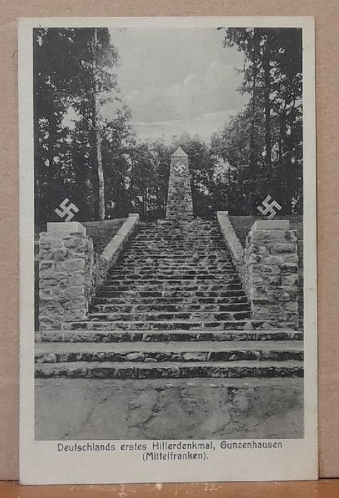   Ansichtskarte AK Deutschlands erstes Hitlerdenkmal, Gunzenhausen (MIttelfranken) 