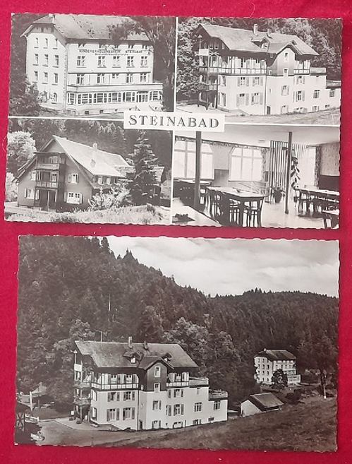   2 x Ansichtskarte AK Kinderheim / Kindererholungsheim des Landkreises Karlsruhe Steinabad / Bonndorf 
