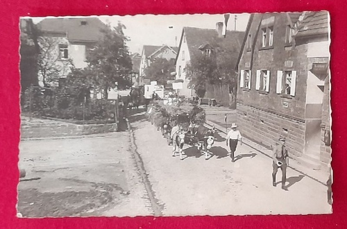  Ansichtskarte AK Erntedankfest 1934 Spielberg, (Kr. Karlsruhe, heute Karlsbad) (Prozession durchs Dorf in der Zeit des Dritten Reiches) 