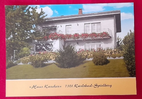   Ansichtskarte AK "Haus Karcher" 7501 Karlsbad-Spielberg 