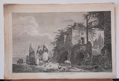 Hilair, J.B. und J.L. Delignon  Kupferstich "Habitans de l'Ile de Lemnos" (A.P.D.R.) 