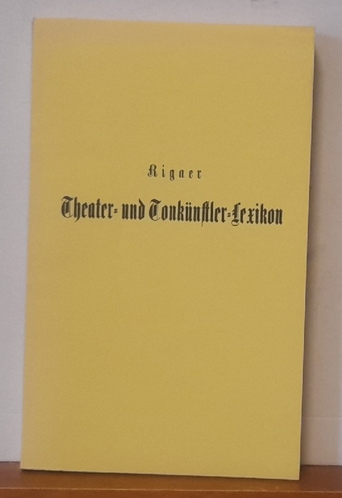 Moritz, Rudolph  Rigaer Theater- und Tonkünstler-Lexikon (Riga) 