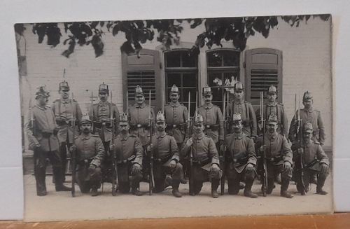   Ansichtskarte AK Wache Ottersweier 1914 (Gruppe von Wachsoldaten) 