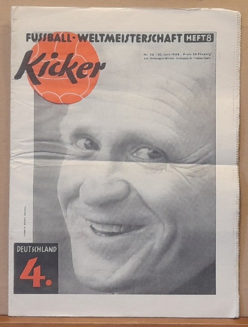   Kicker Nr. 26 v. 30. Juni 1958 (= Fußball-Weltmeisterschaft Heft 8; Deutschland 4. (Platz) 