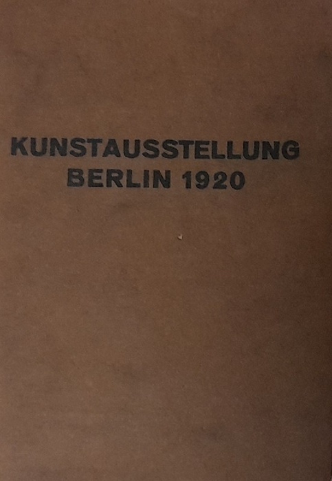 Novembergruppe  Kunstausstellung Berlin 1920 