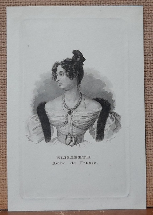 Krüger  Radierung Elisabeth. Reine de Prusse 