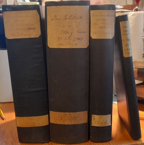 Ilberg, Johannes (Hg.); Paul (Hg.) Cauer und Bernhard (Hg.) Gerth  Neue Jahrbücher für Pädagogik 14. (1911) + 20. Jg. (1917) + 22. Jg. (1919) + 25. Jg. (1922) 1. Abt. Heft 1/2-1026. Jg (1923) (Band 1923 nur der erste Teil v. 2) 