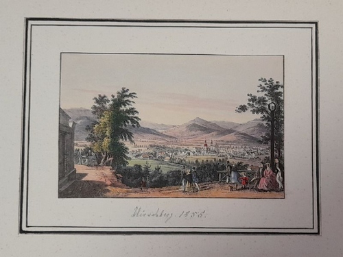 ohne Angabe  Lithographie in Farbe "Hirschberg, 1856 (hs.)" 