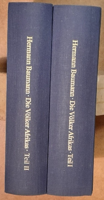 Baumann, Hermann  Die Völker Afrikas und ihre traditionellen Kulturen Band 1 + 2 (Teil 1: Allgemeiner Teil und südliches Afrika; Teil 2: Ost-, West- und Nordafrika) 