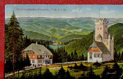   3 Ansichtskarten / 1. Gasthof Hornisgrinde im Schwarzwald 1166m..M. (Litho) 