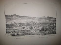 Wentzel, F.C.  Wissembourg (Alsace) (dt. Weissenburg (Elsa) (Original-Lithographie) 