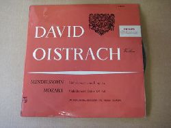 Oistrach, David  Mendelssohn (Violinkonzert e-moll op. 64) + Mozart (Violinkonzert D-dur KV 218) (LP 33 U/min.) (mit Philadelphia-Orchester Eugene Ormandy) 