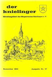 Brgerverein Knielingen  Der Knielinger Nr. 56 + 57 (Mitteilungsblatt des Brgervereins Knielingen) 