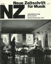 Thomas, Ernst; Otto Tomek und Carl (Hg.) Dahlhaus  NZ / Neue Zeitschrift fr Musik Nr. 11/1973 