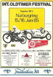 ADAC  Internationales Oldtimer Festival Nrburgring 15./16. Juni 1985 (Offizielles Programm) 