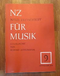 Hartmann, Karl Amadeus und Ernst Thomas  NZ / Neue Zeitschrift fr Musik Nr. 9/1961 