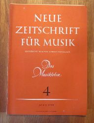 Hartmann, Karl Amadeus und Ernst Thomas  NZ / Neue Zeitschrift fr Musik Nr. 4/1959 