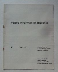   Peace Information Bulletin Number 3, July 1963 
