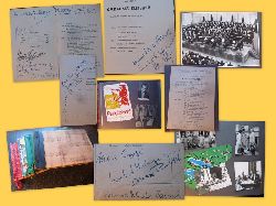 Lehrergesangverein (LGV) Karlsruhe und Badischer Sngerbund  4 private Alben, die die Zeit des LGV von 1951-1975 dokumentieren (Sehr liebevoll gestaltete Alben, die einen Teil der Geschichte des LGV mit zahlreichen SIGNIERTEN Programmen renommierter Knstler dokumentieren) 