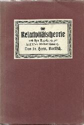 Vortisch, Hermann  Die Relativittstheorie und ihre Beziehung zur christlichen Weltanschauung 